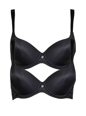 Lisca 2er Pack Schalen BH in black