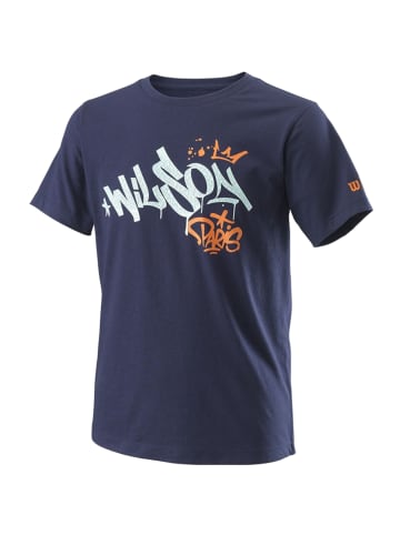 Wilson Wilson Paris Hope Tech Youth Tee in Dunkelblau