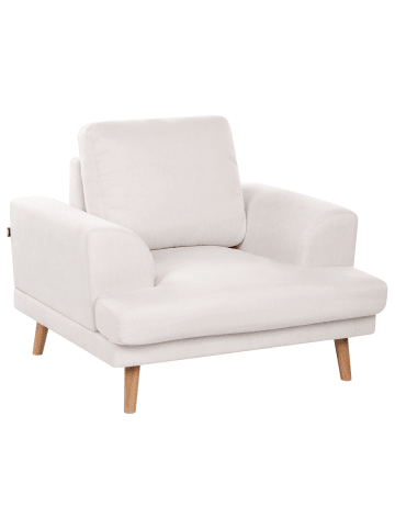 Beliani Sessel KILDAL in Beige - (W) 114 x (H) 90 x (L) 96 cm