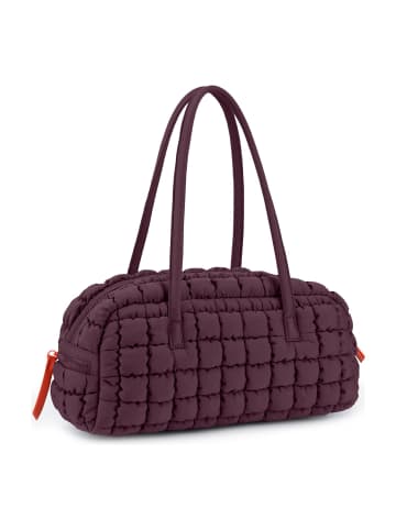 Les Visionnaires Unio Zicke Schultertasche 35 cm dark wine