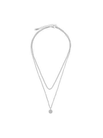 Steel_Art Layering Halskette Frauen Tiana silberfarben poliert in silberfarben poliert
