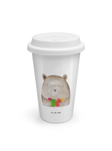 Mr. & Mrs. Panda To Go Becher Bär Gefühl ohne Spruch in Weiß