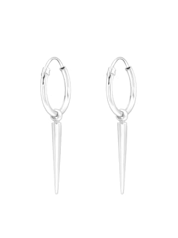Alexander York Creolen CHARM-NADEL in 925 Sterling Silber, 2-tlg. in silber