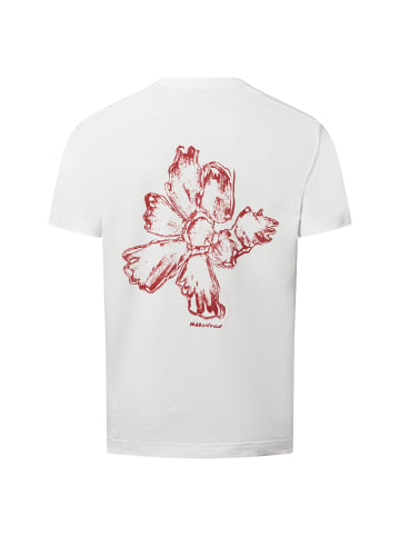 Marc O'Polo T-Shirt in weiß bordeaux - 0001