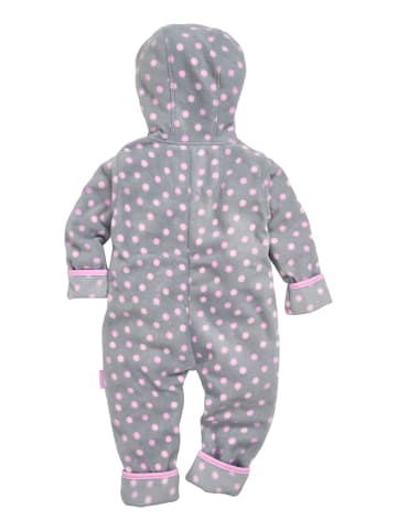 Playshoes Fleece-Overall Punkte in Grau