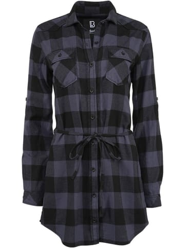 Brandit Minikleid "Women Lucy Longshirt Long Sleeve" in Schwarz