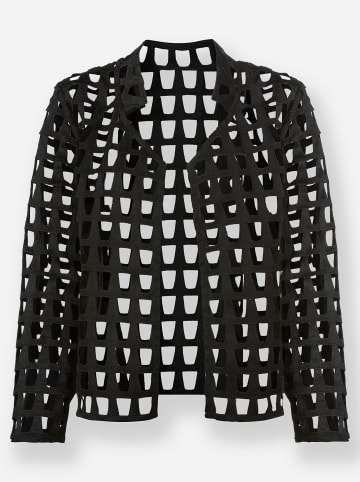 Heine Blusenblazer in schwarz-gemustert