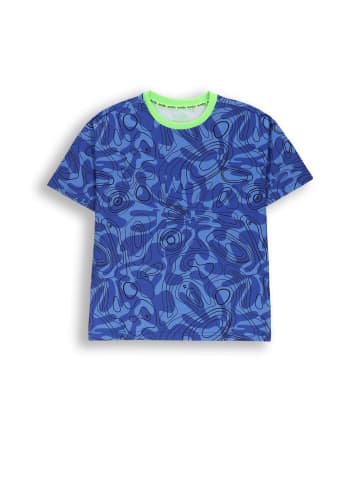 Lemon explore Sportshirt mit kurzen Ärmeln in blau