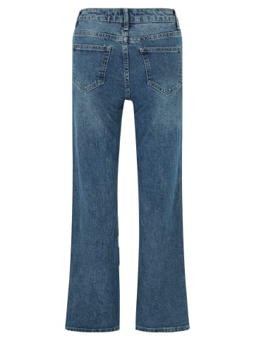 CARTOON Stretch-Jeans mit Strass in Dark Blue Denim