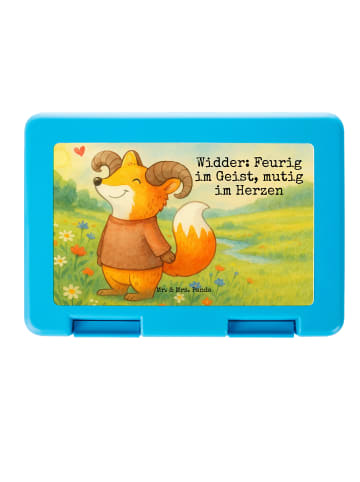 Mr. & Mrs. Panda Bentobox Widder Astologie Design mit Spruch in Weiß