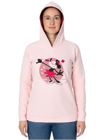 MINNIE MOUSE Disney Minnie Mouse Hoodie Kapuzenpullover Sweatshirt Pullover in rosa