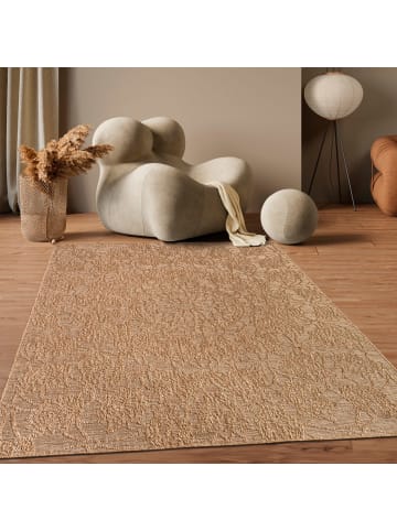 KADIMA DESIGN Outdoor Teppich Natur Balkon, Terrasse in Beige