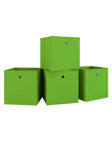 VCM  4er Set Faltbox Klappbox Aufbewahrungsbox Boxas in Grün
