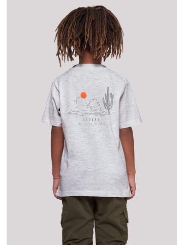 F4NT4STIC T-Shirt Escape Discover the World Savannah in grau meliert