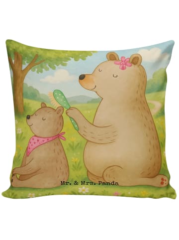 Mr. & Mrs. Panda Sofakissen Bär Kind Design ohne Spruch in Weiß