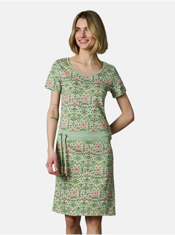 ragwear Minikleid Baomi Print YOUMODO in Dusty Green