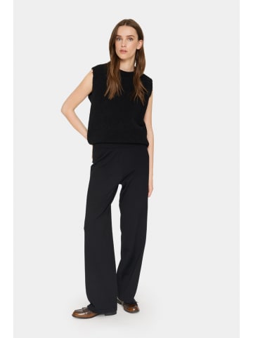 SAINT TROPEZ Casual Hose MilaSZ Gerade Passform in Black