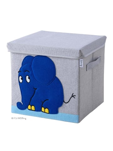 Lifeney Aufbewahrungsbox "DieMaus" Elefant mit Deckel, 30 x 30 x 30 cm