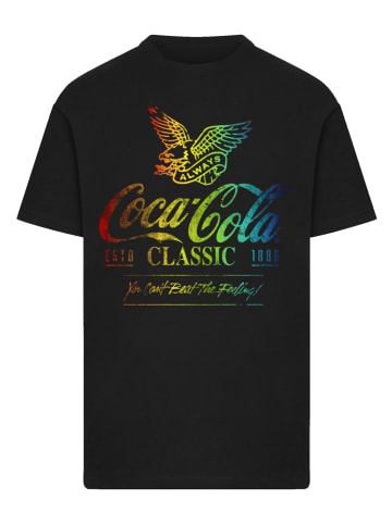 F4NT4STIC T-Shirt Coca Cola Ombre Graphic in schwarz