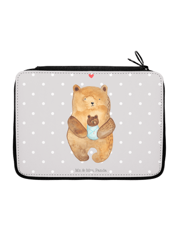 Mr. & Mrs. Panda Mäppchen Bär Baby ohne Spruch in Grau Pastell
