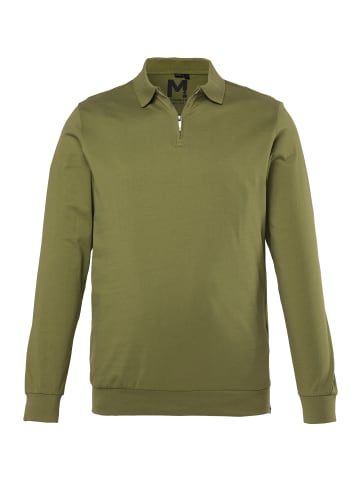 Men Plus Poloshirt in khaki grün