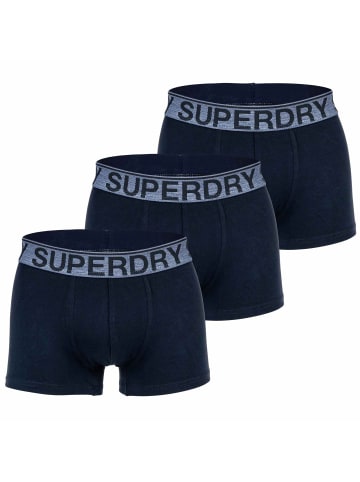 Superdry Boxershort 3er Pack in Dunkelblau