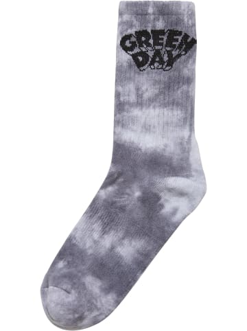Merchcode Merchcode Green Day Tie Die Socks 2-Pack in black/white