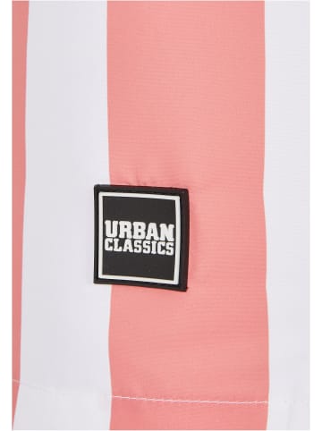 Urban Classics Badeshorts in palepinkbarstripe