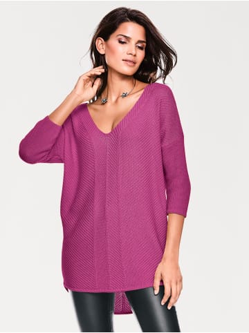 Heine V-Ausschnitt-Pullover in pink