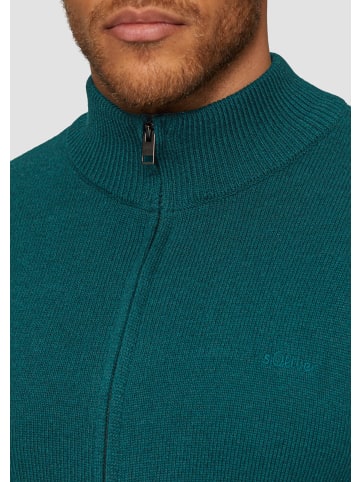 s.Oliver Strickjacke langarm in Petrol