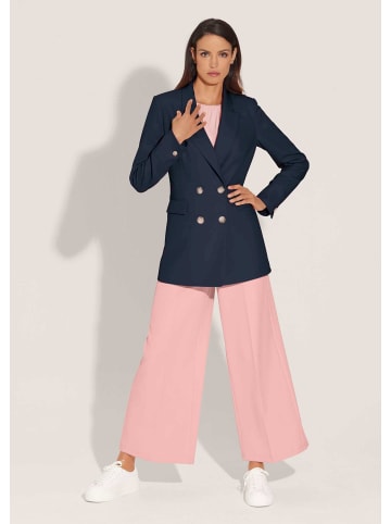 MADELEINE Zweireihiger Longblazer mit Futter in marine