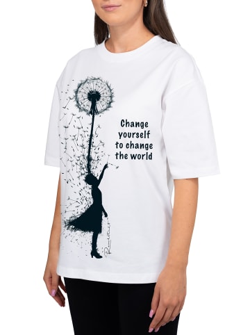 Reichstadt Reichstadt Oversized T-Shirt Damen 24RSW057 Positive Dreamer L