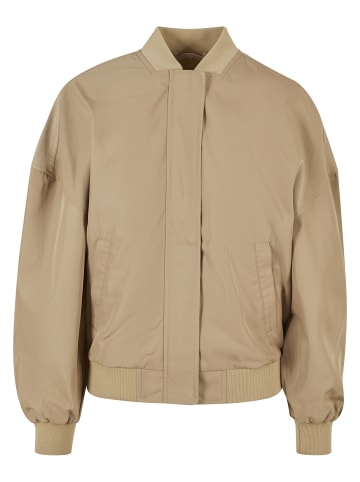 Urban Classics Urban Classics Damen Ladies Recycled Oversized Light Bomber Jacket in unionbeige