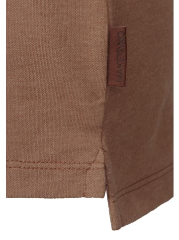 naketano Poloshirt Der Golfer Mocca Melange