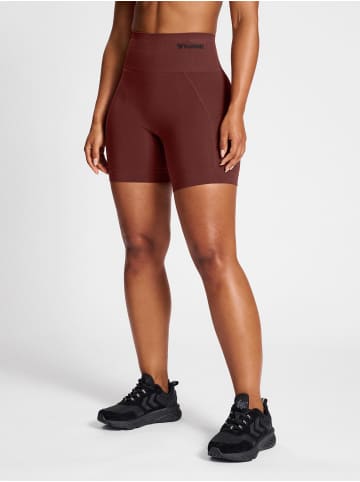 Hummel Hummel Kurze Hose Hmltif Yoga Damen Dehnbarem Atmungsaktiv Schnelltrocknend Nahtlosen in BITTER CHOCOLATE