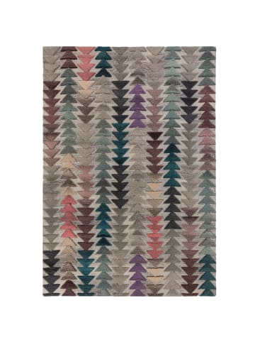 KADIMA DESIGN Wollteppich Kurzflor ESK Geometrisch Naturfaser Wohnzimmer