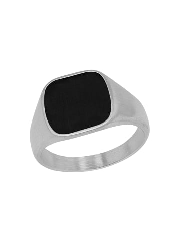 s.Oliver Ring Edelstahl, Epoxy in Schwarz