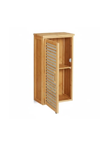 relaxdays Hängeschrank in Natur - (B)35 x (H)66 x (T)20 cm