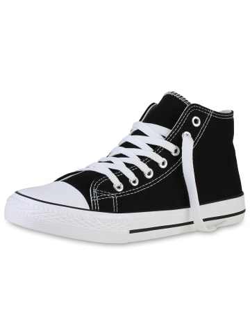 VAN HILL Sneaker high Brittany in Schwarz Weiss