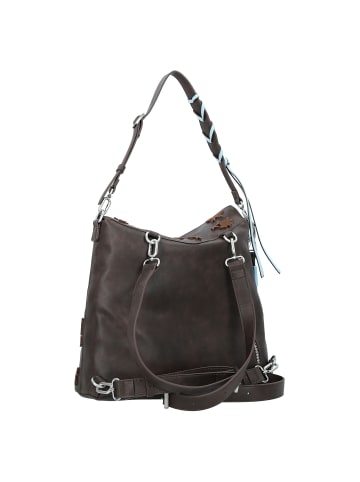 Desigual Stencil Flocado Jersey 2.0 Daypack 33 cm in braun