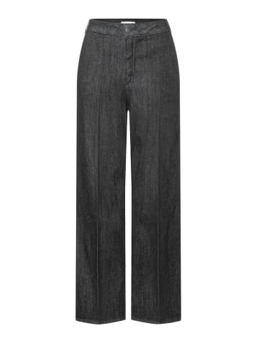 More & More cleane, weite Jeans in dark grey denim