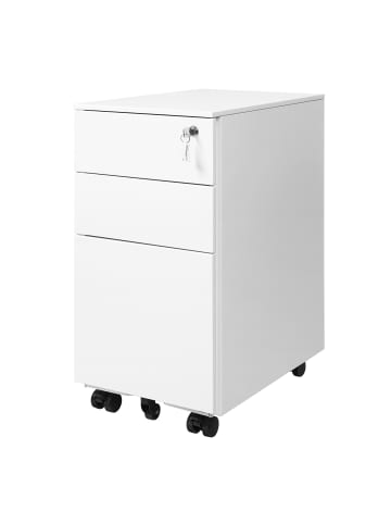 SONGMICS Aktenschrank Berend in Weiß - (B)30 x (H)60 x (T)45 cm