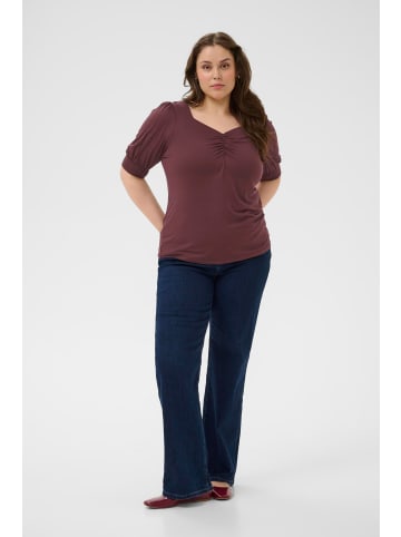 KAFFE curve T-shirt KCsissy Tight fit in Fudge