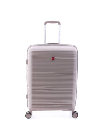 Gladiator 0800 4 Rollen Trolley 65 cm mit Dehnfalte in beige