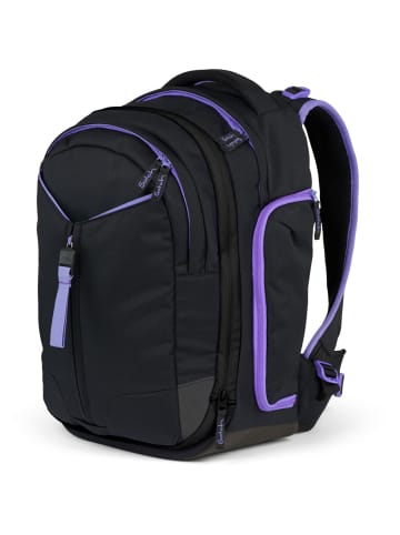 Satch Match Schulrucksack Purple Phantom in schwarz