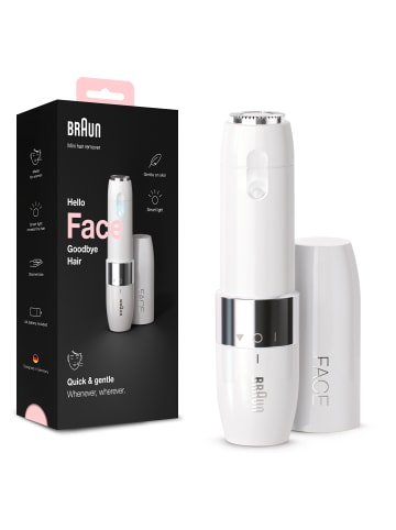 Braun Elektrischer Rasierer "Face Mini Hair Remover - FS1000" in Weiß