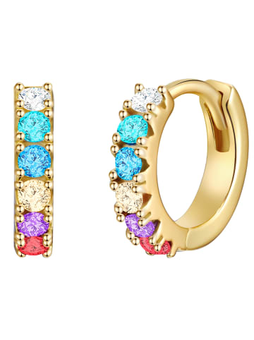 Glanzstücke München Creolen Sterling Silber Zirkonia in gelbgold