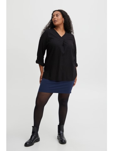 Fransa Langarmbluse FPCOYA TU 1 20611094  Bluse mit V-Ausschnitt in schwarz