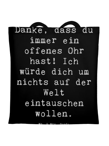 Mr. & Mrs. Panda Schultasche Spruch Freund fürs Leben mit Spruch in Schwarz