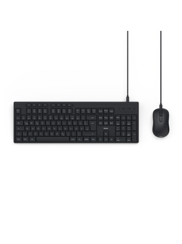 Hama CKM-200, Schwarz, QWERTZ in Schwarz